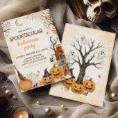 Spooktacular Pumpkin Halloween Party Kaart