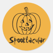 Spooktacular Pumpkin Stickers van RoseWrites (Voorkant)