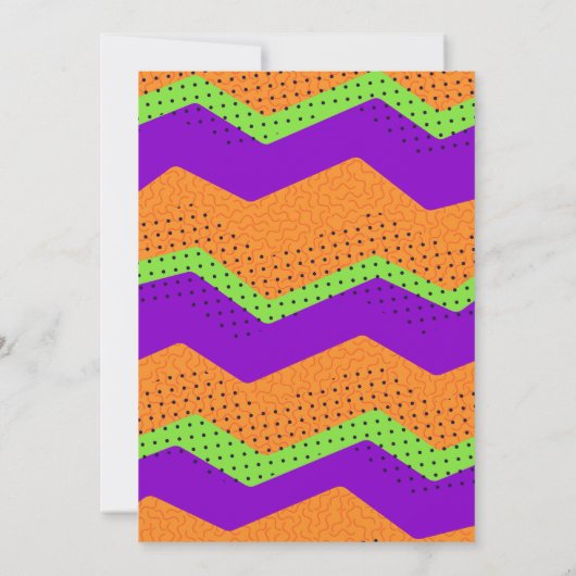 Spooktacular Pumpkins verjaardagsuitnodiging Kaart (Achterkant)