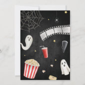 Spooktacular Scary Halloween Movie Night Party Kaart (Achterkant)