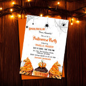 Spooktacular schattige cupcakes pompoen Halloween Kaart