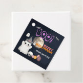 Spooktacular schattige Halloween feestuitnodiginge Bedankjes Labels (In situ)