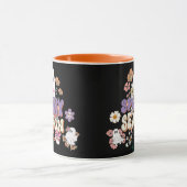 Spooktacular Schattigee Ghost Halloween Zwart Paar Mok (Midden)