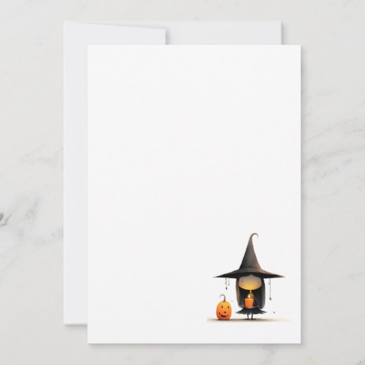 Spooktacular Schattigee heks dank u Bedankkaart (Achterkant)