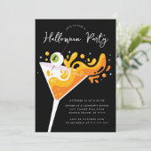 Spooktacular Sip Soiree Halloween Kaart (Staand voorkant)