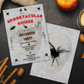 Spooktacular Soiree griezelige schedel spinnen Hal Kaart