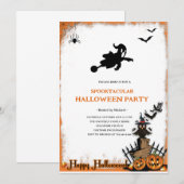 Spooktacular spook Halloween-feest uitnodiging (Voorkant / Achterkant)