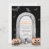 Spooktacular spookachtige Halloween Party Invitati Kaart (Voorkant)