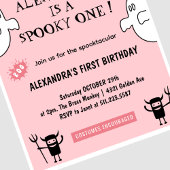 Spooktacular Spooky een Halloween 1e verjaardag Kaart