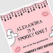 Spooktacular Spooky een Halloween 1e verjaardag Kaart