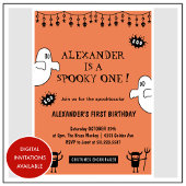 Spooktacular Spooky een Halloween 1e verjaardag Kaart