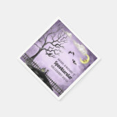 Spooktacular Spooky Halloween Party Waterverf Servet (Hoek)