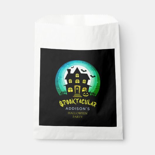 Spooktacular Spooky House Halloween Party Bedankzakje (Voorkant)