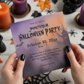 Spooktacular Spooky Night Halloween Party Kaart