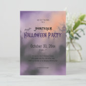 Spooktacular Spooky Night Halloween Party Kaart (Staand voorkant)