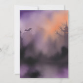 Spooktacular Spooky Night Halloween Party Kaart (Achterkant)