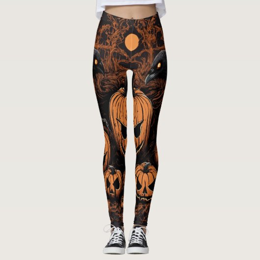 Spooktacular Style: Halloween Leggings Collectie (Voorkant)