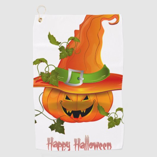 Spooktacular Swings: Halloween golfhanddoeken Golfhanddoek (Voorkant)