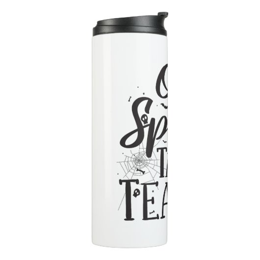 Spooktacular Teacher - Grappige Leraar Halloween Thermosbeker (Gedraaid links)