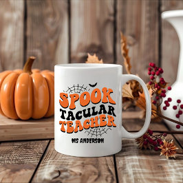 Spooktacular Teacher Halloween Herfst Unique Gift Grote Koffiekop
