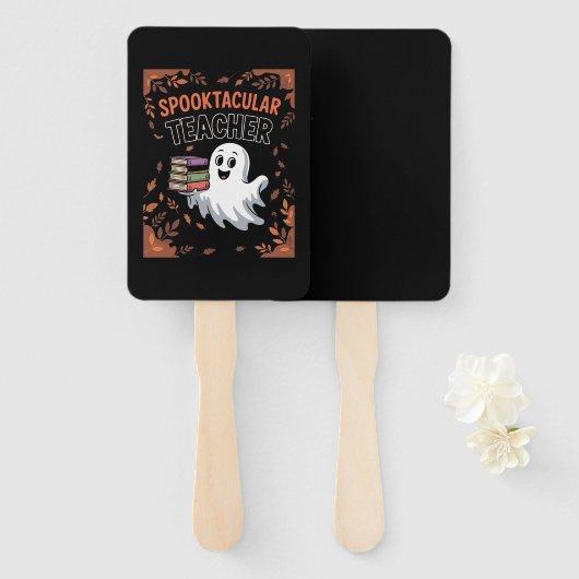 Spooktacular Teacher Halloween T-shirt Handwaaier (Voorkant en achterkant)