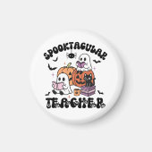 Spooktacular Teacher Schattige Ghosts Halloween Magneet (Voorkant)