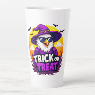 Spooktacular "TRICK OR TREAT" Halloween Design! Latte Mok