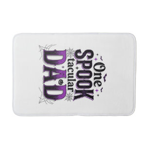 Spooktacular Vader Halloween Vintage Vector Ontwer Badmat