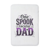 Spooktacular Vader Halloween Vintage Vector Ontwer Badmat (Voorkant Verticaal)