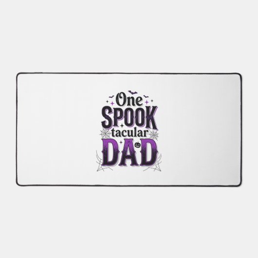 Spooktacular Vader Halloween Vintage Vector Ontwer Bureaumat (Voorkant)