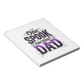 Spooktacular Vader Halloween Vintage Vector Ontwer Notitieblok (Schuin)