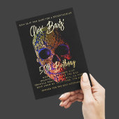 Spooktacular Vijftig 50ste Verjaardag Halloween Folie Uitnodiging Briefkaart