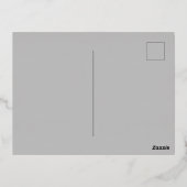 Spooktacular Vijftig 50ste Verjaardag Halloween Folie Uitnodiging Briefkaart (Achterkant)