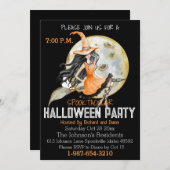 Spooktacular Volle Maan en Heks Halloween Kaart (Voorkant / Achterkant)