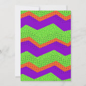 Spooktacular Zombies Green Birthday Invitation Kaart (Achterkant)