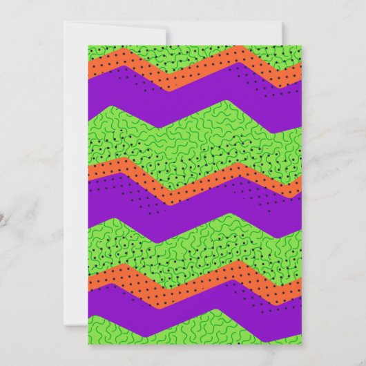 Spooktacular Zombies Green Birthday Invitation Kaart (Achterkant)