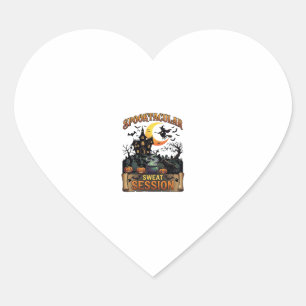 Spooktacular Zweet Sessie Spokenhuis Heks Cau Hart Sticker