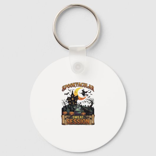 Spooktacular Zweet Sessie Spookhuis Heks Ket Sleutelhanger (Voorkant)
