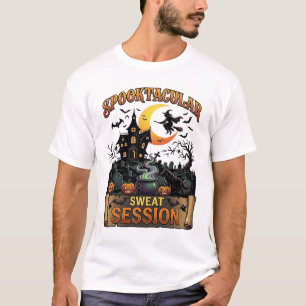 Spooktacular Zweet Sessie Spookhuis Heks Ket T-shirt