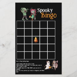 SpooktacularHalloween Bash Spooky Bingo Kaart