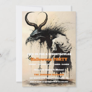 Spooktastisch donker vintage gotisch Halloween-fee Kaart
