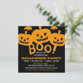 Spooktastisch Halloween-feest Kaart (Staand voorkant)
