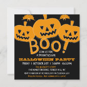 Spooktastisch Halloween-feest Kaart (Voorkant)