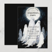 Spooktastisch Spoken Halloween-feest Kaart (Voorkant / Achterkant)