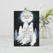 Spooktastisch Spoken Halloween-feest Kaart (Staand voorkant)