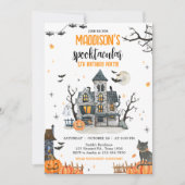 Spooktastisch spook Halloween verjaardagsfeestje Kaart (Voorkant)