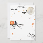 Spooktastisch spook Halloween verjaardagsfeestje Kaart (Achterkant)