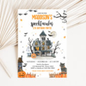 Spooktastisch spook Halloween verjaardagsfeestje Kaart