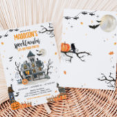 Spooktastisch spook Halloween verjaardagsfeestje Kaart