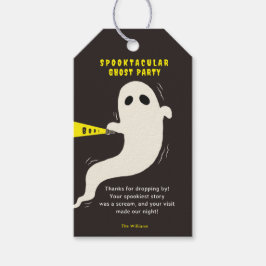 Spooktastisch spookfeest cadeaulabel